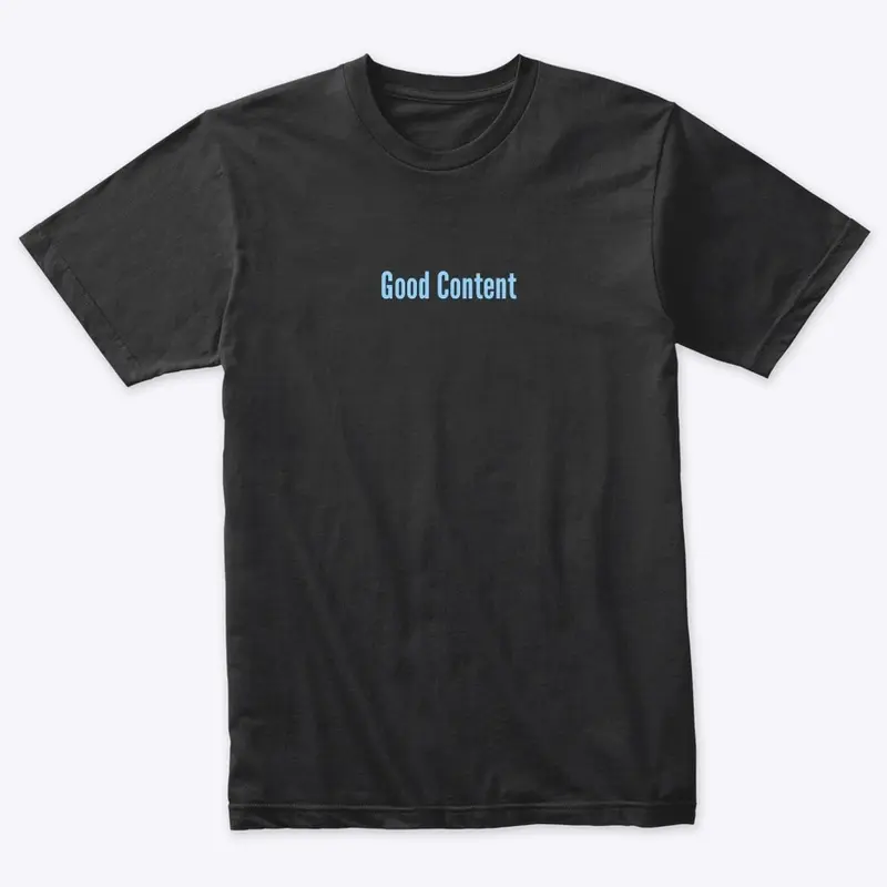 Good Content Black Tee